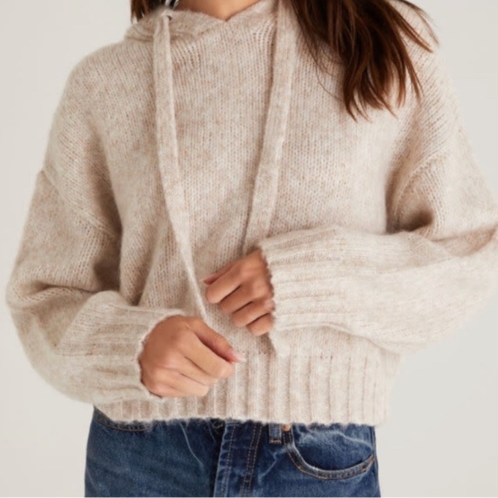 Z Supply Ariel Knit Sweater Cream size small